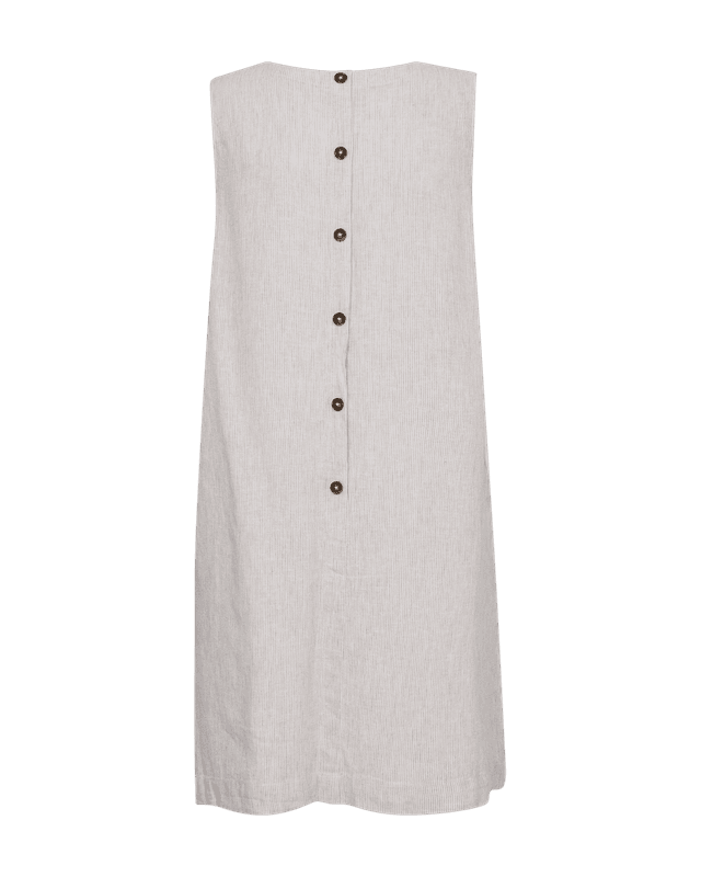Lava dress taupe/white