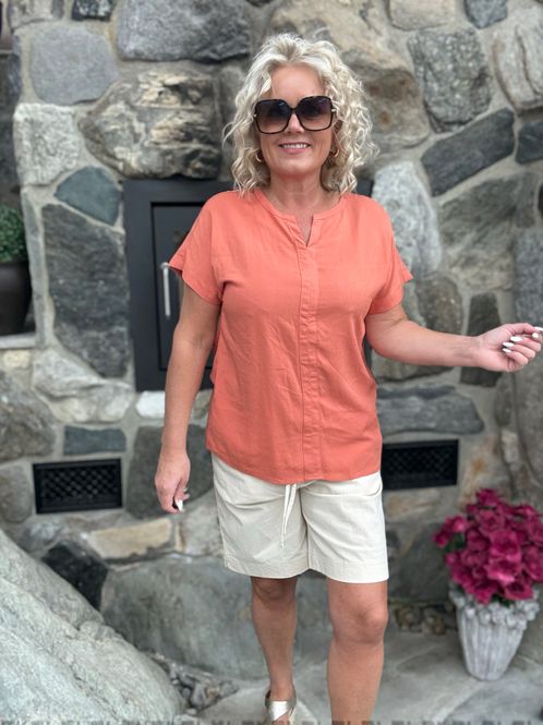 Hovedbilde Radia 9 bluse burned coral
