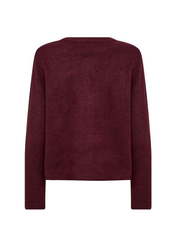 Orlean cardigan vinrød