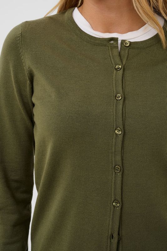 Mila cardigan Four Leaf Clover Melange - Green 
