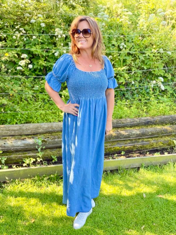 Long smock kjole tencel