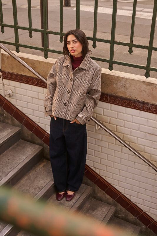 Georg Short Coat fra Cream