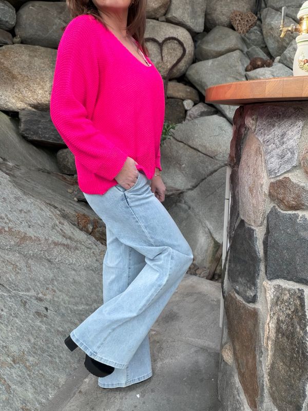 Chino flare jeans lengde 84 lys