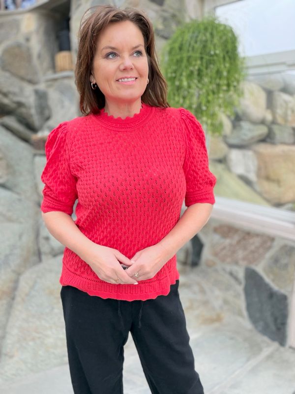 Gina topp rød 