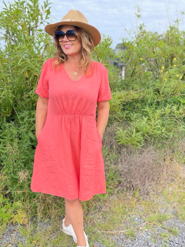 Lava dress Georgia peach