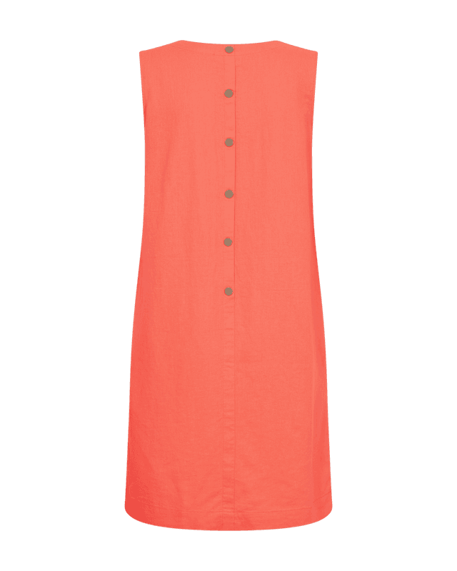 Lava dress  med knapper salmon