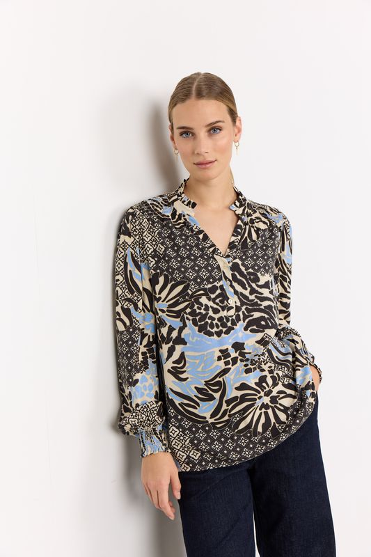Olette bluse blå