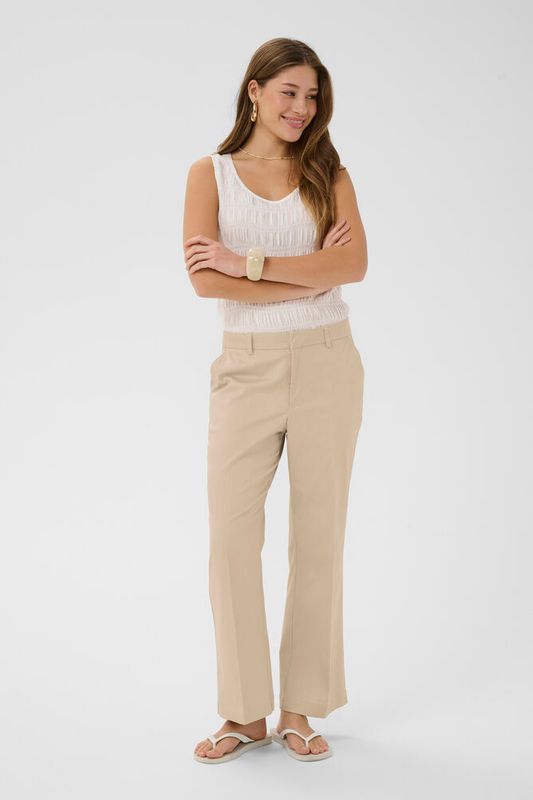Gia 7/8 Flared Pant – Cream
