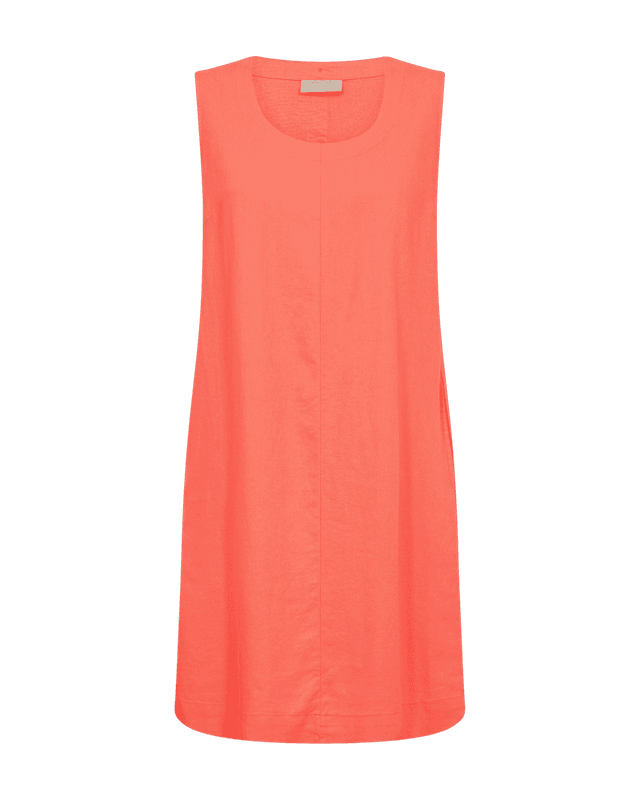 Lava dress  med knapper salmon