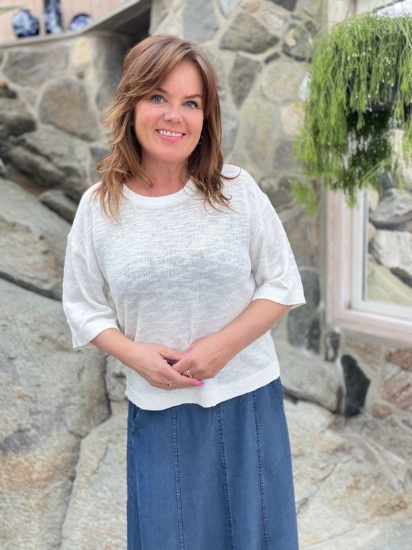 VICKI Pullover – Brilliant White 
