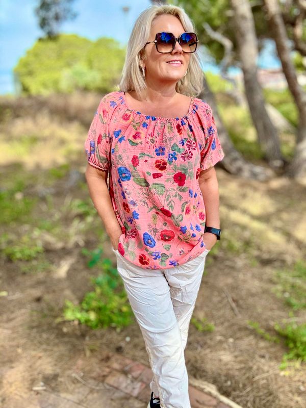 Mia gage blouse