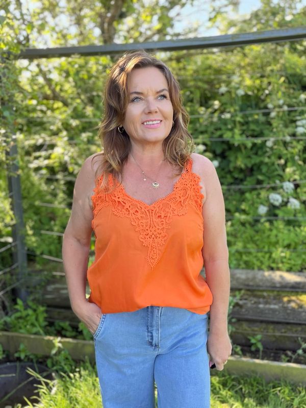 Anna topp orange