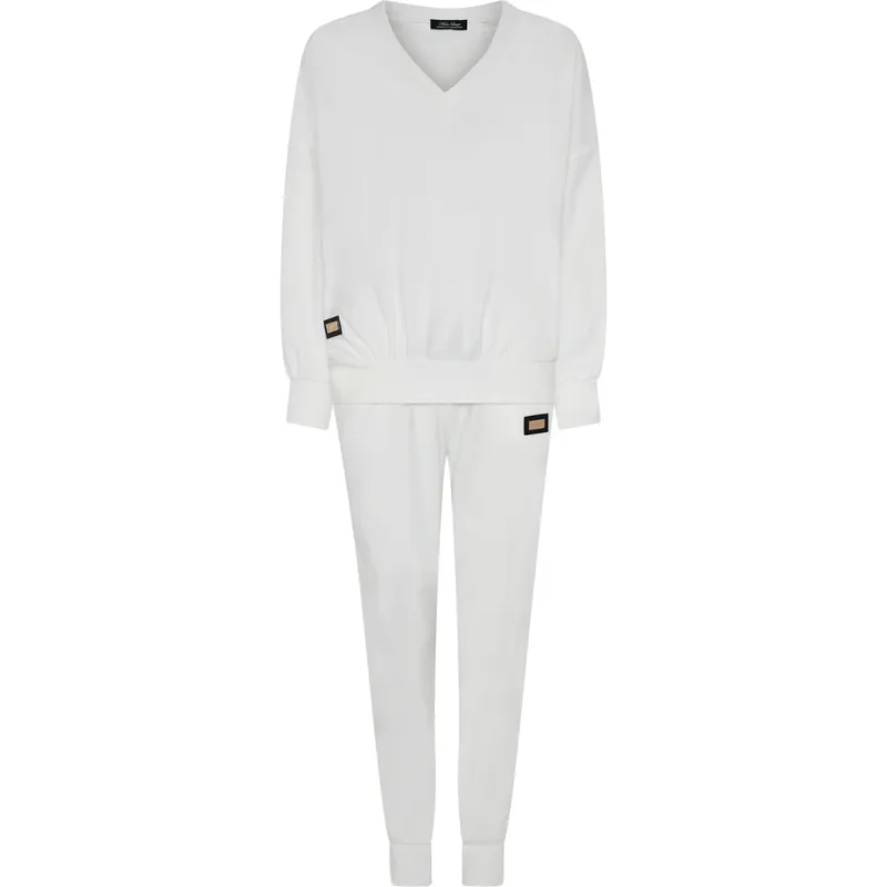 NY LEVERING Lux Velour sett hvit 