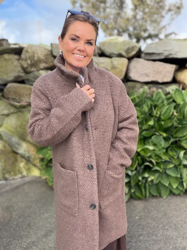 Ferddy wool coat walnut