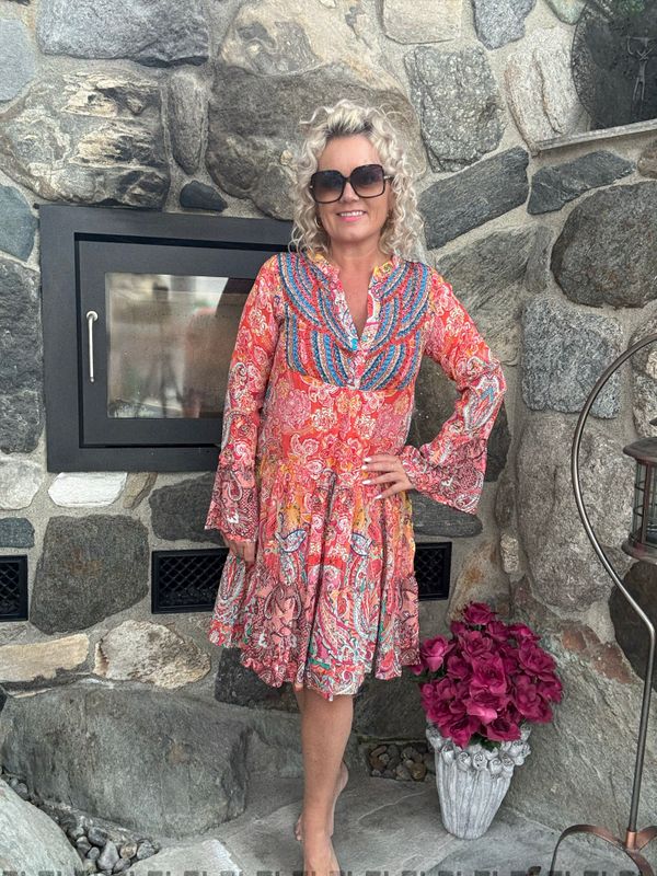 Suki dress Aperol 