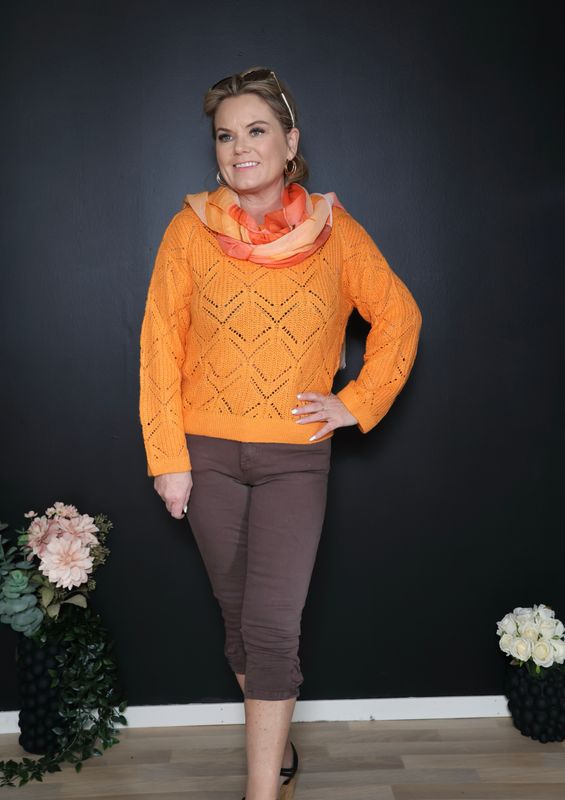 Bow capri brun 