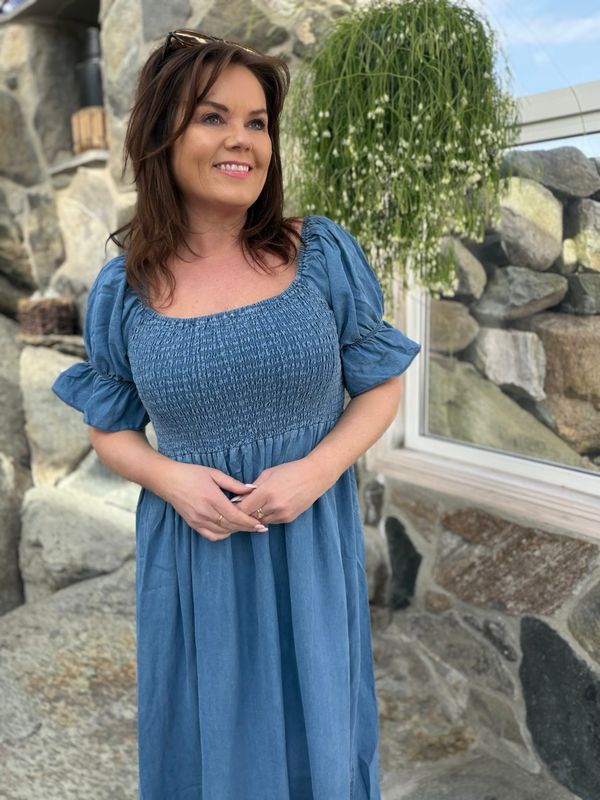 Long smock kjole tencel