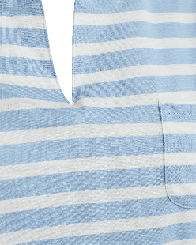 Viva t-shirt striper lys blå