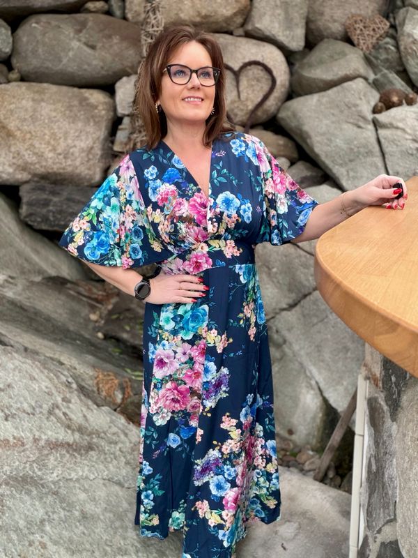 Pernille kjole navy