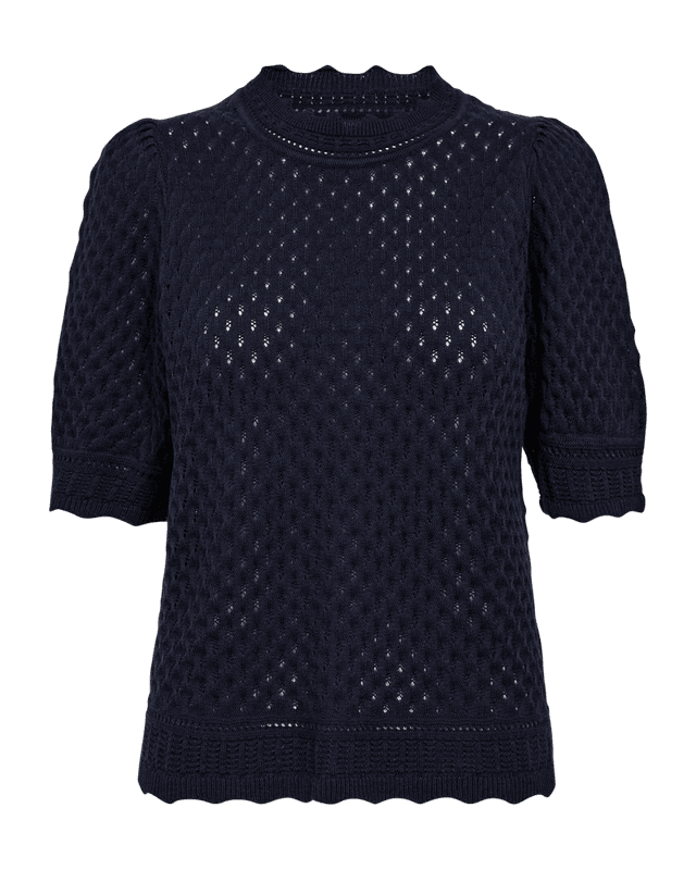 Gina topp marineblå