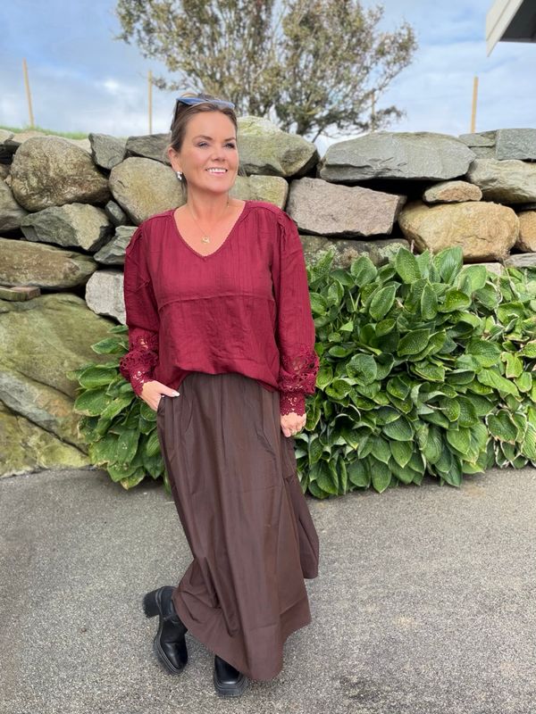 Tina bluse burgunder