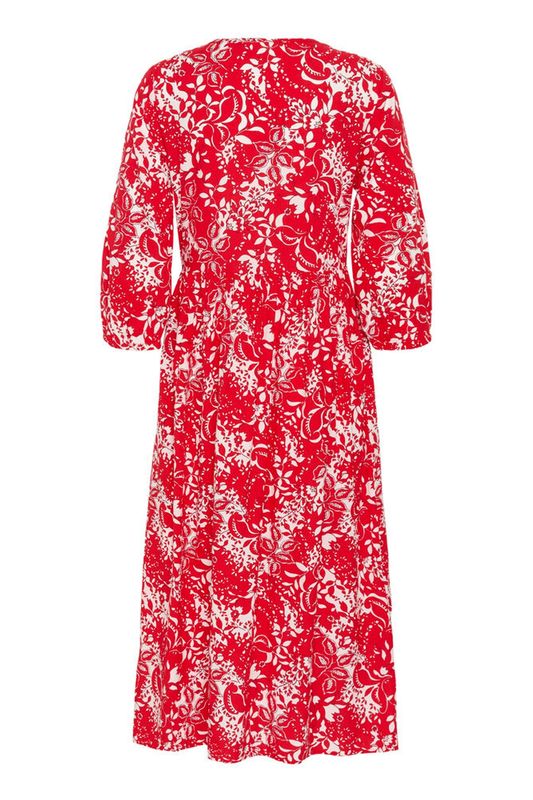 Tiah smock kjole rød