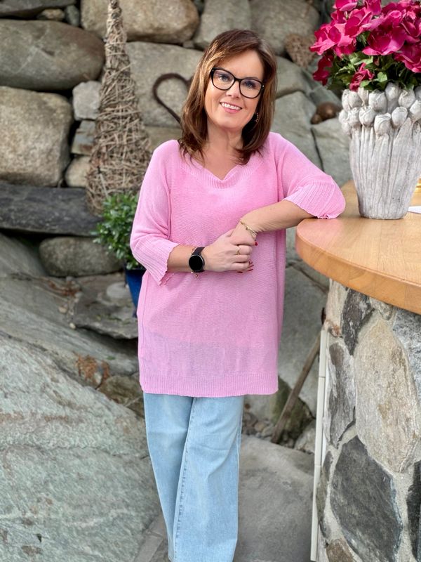 Makia summer knit rosa
