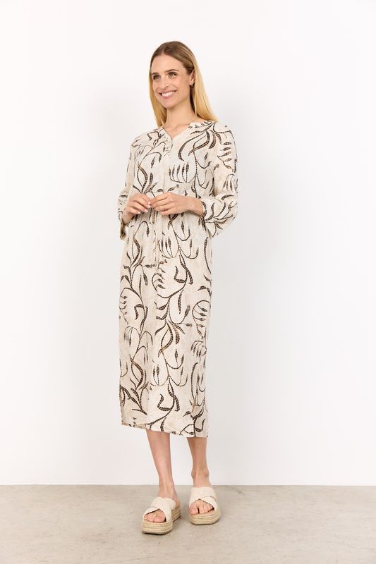 Sabira kjole brun/beige