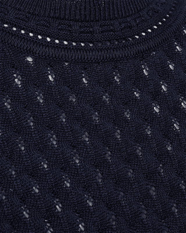 Gina topp marineblå