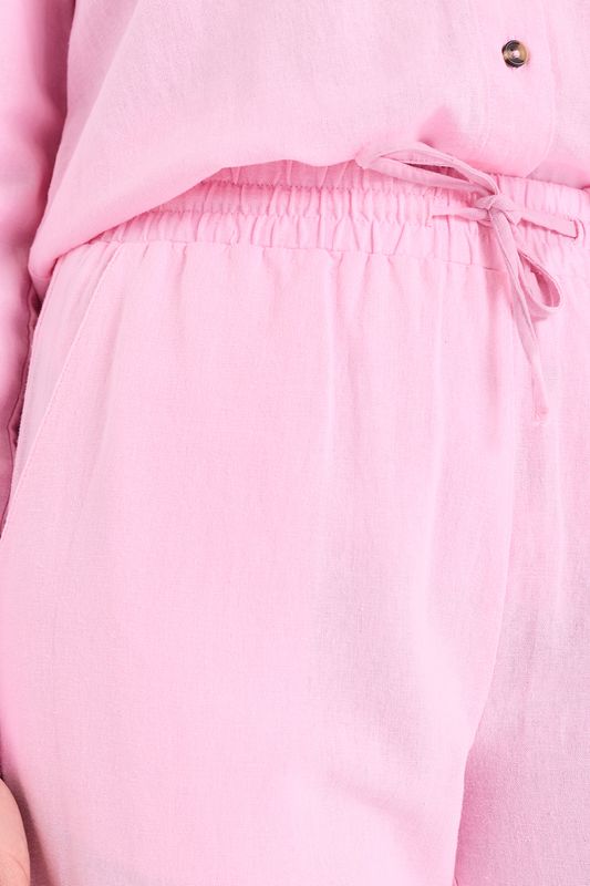 Lava lin ankel bukse rosa 