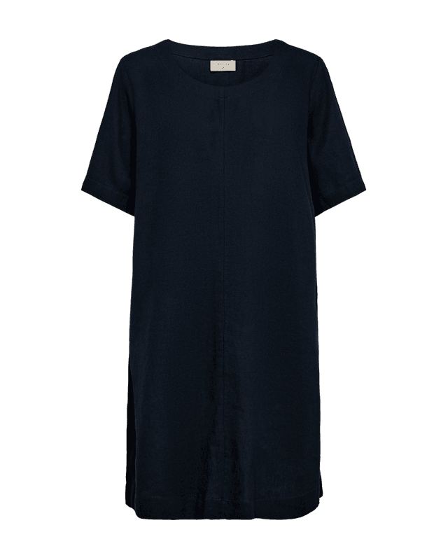 Lava dress med knapper marineblå