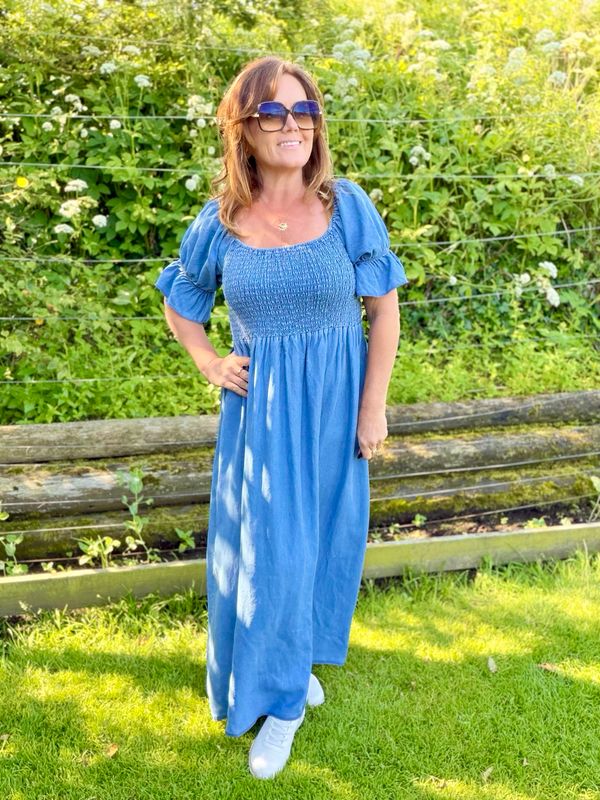 Long smock kjole tencel