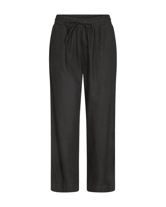 Lava lin ankel pants sort