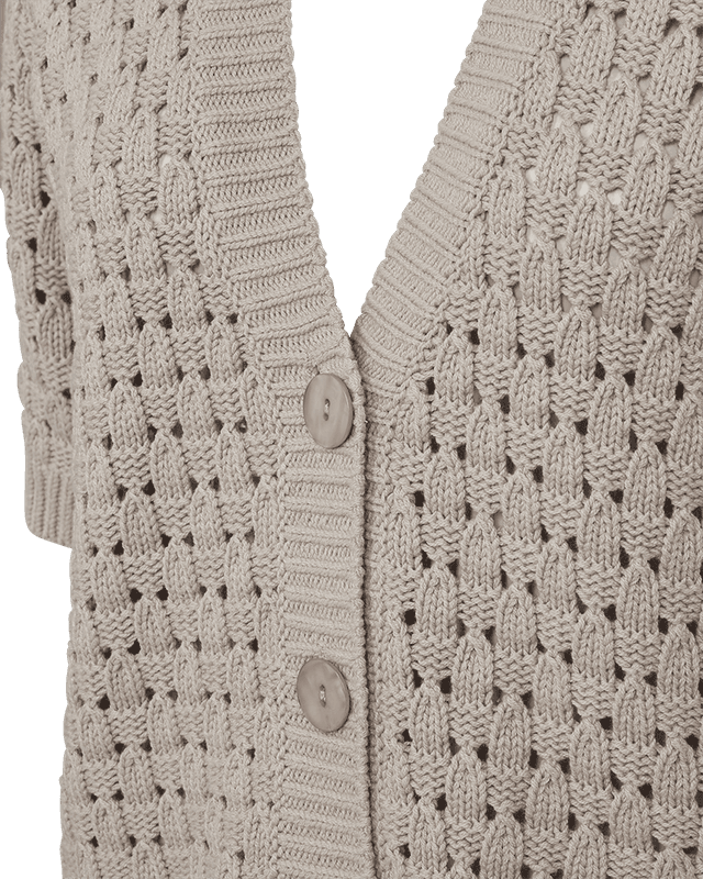 Flotta cardigan simply taupe