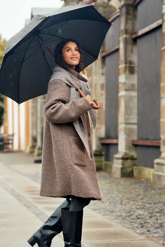 Ferddy wool coat walnut