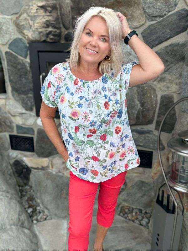 Mia gage blouse hvit