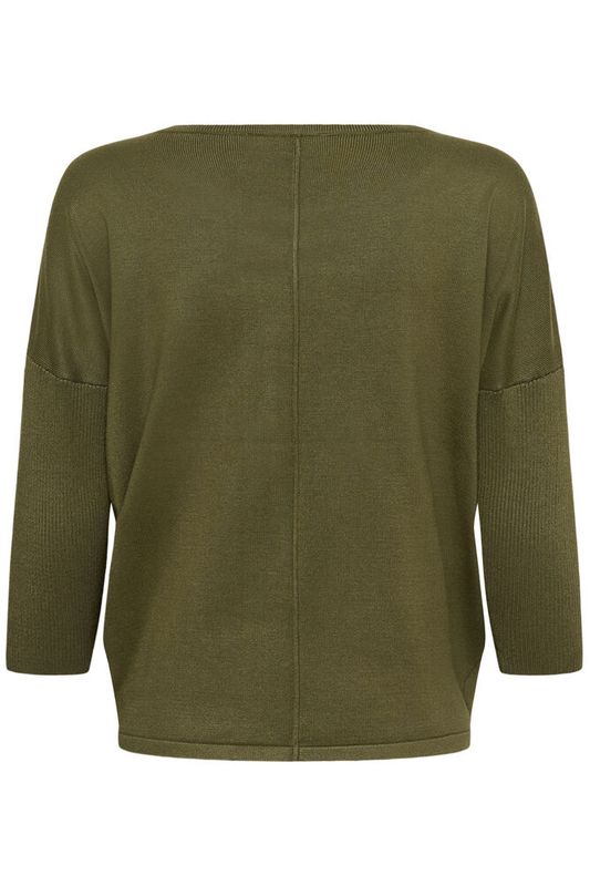 MilaSZ R-Neck Pullover  Four Leaf Clover Melange - Green 