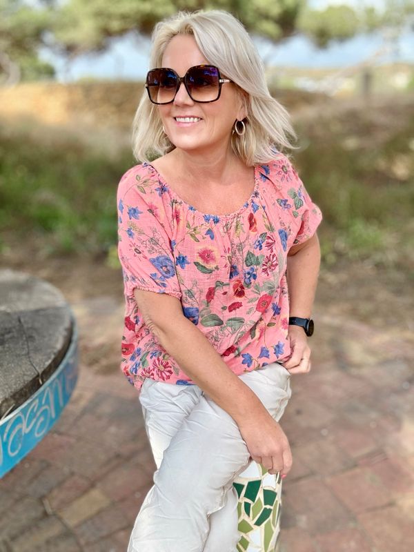 Mia gage blouse