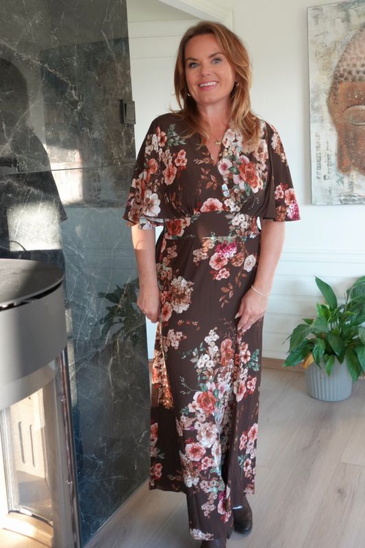 Pernille kjole brun