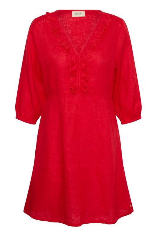 Bellis Frill kjole rød 